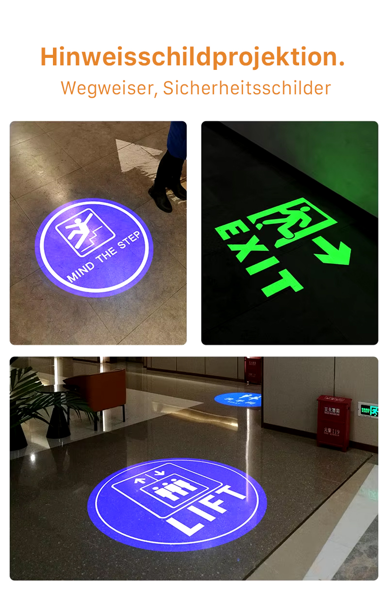Gobo-Projektion für Firmenlogos