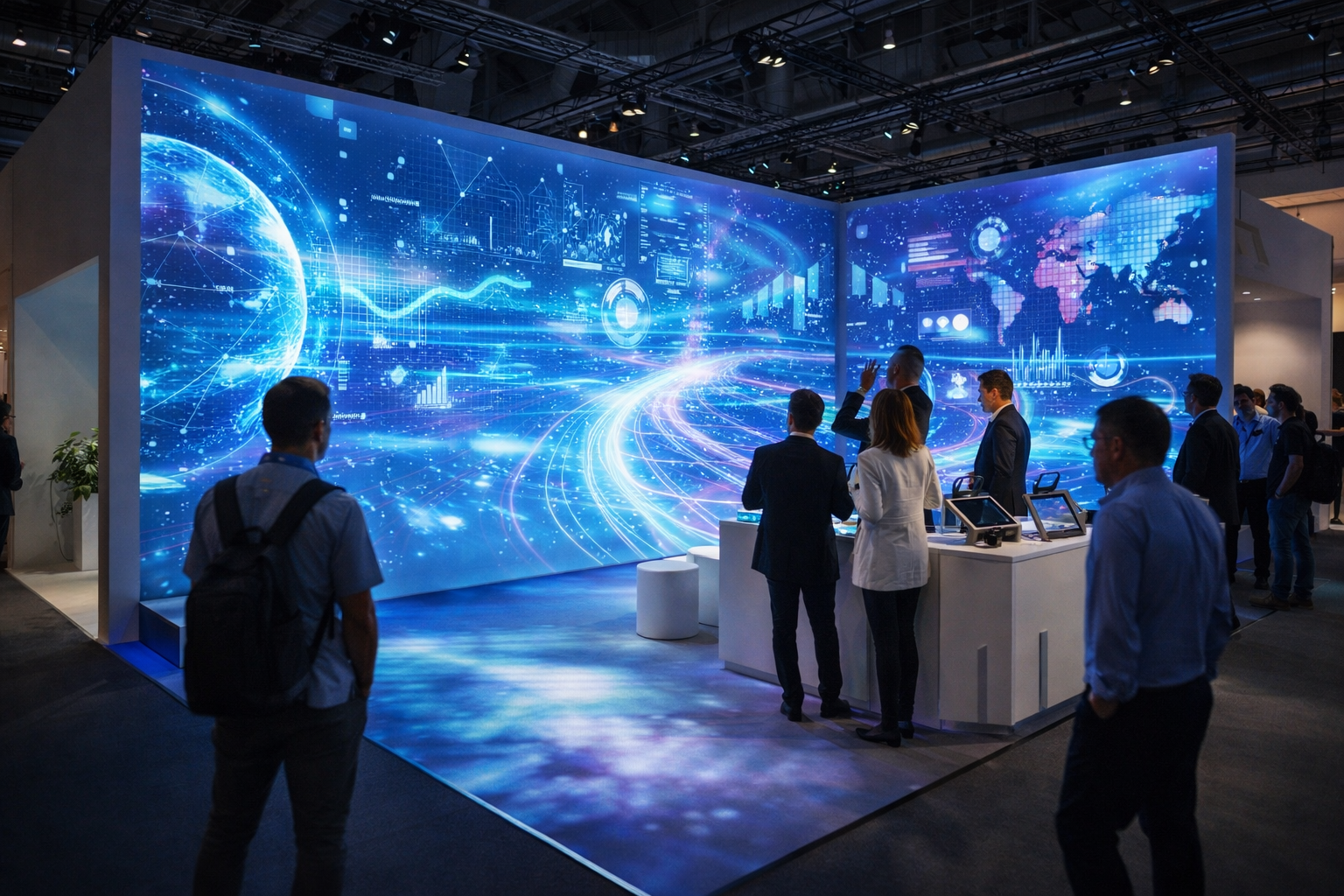 projektion-fuer-messeauftritt