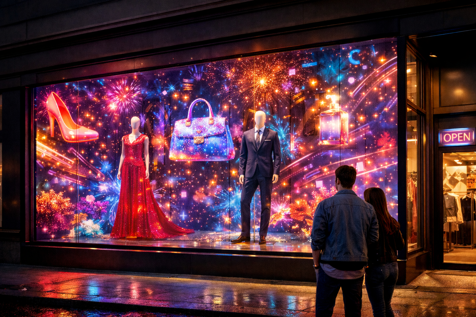 projektion-fuer-shopping-mall