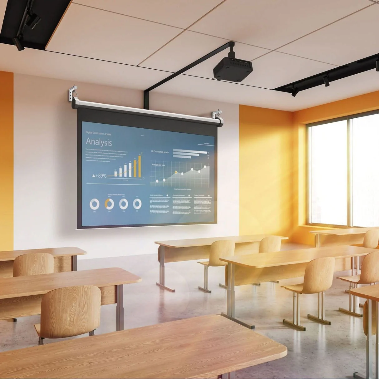 hanging-projector-screen